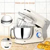 Household desktop electric egg beater,multi-functional small chef machine, automatic stainless steel mixing and kneading machine 6