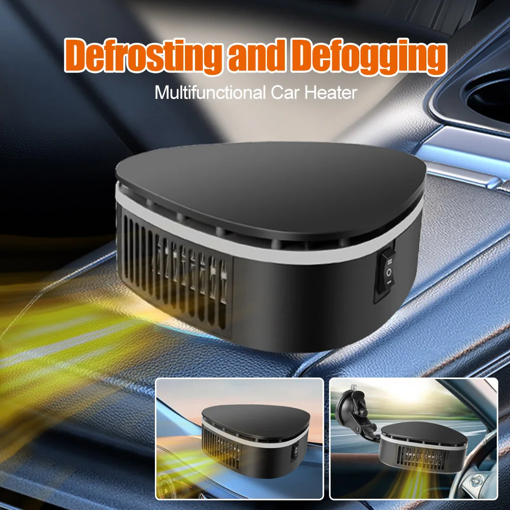 

Portable Car Heater 360° Adjustable Car Heating Cooling Fan 12V Winter Heated Warm Fan Windshield Defrosting Defogging Fan
