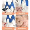 Pet Hammock Repairing Nail Auxiliary Holder Cat Dog Grooming Hammock Restraint Bag with 2 Hooks Cat Grooming Cleaning Holder 5