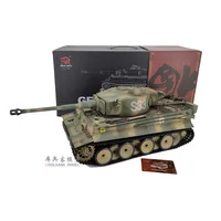 1：16 German Tiger Camouflage Tiger Heavy Remote Control Tank Smoke Launching Sound Effects Faux Realistic Model Kid Gift 2