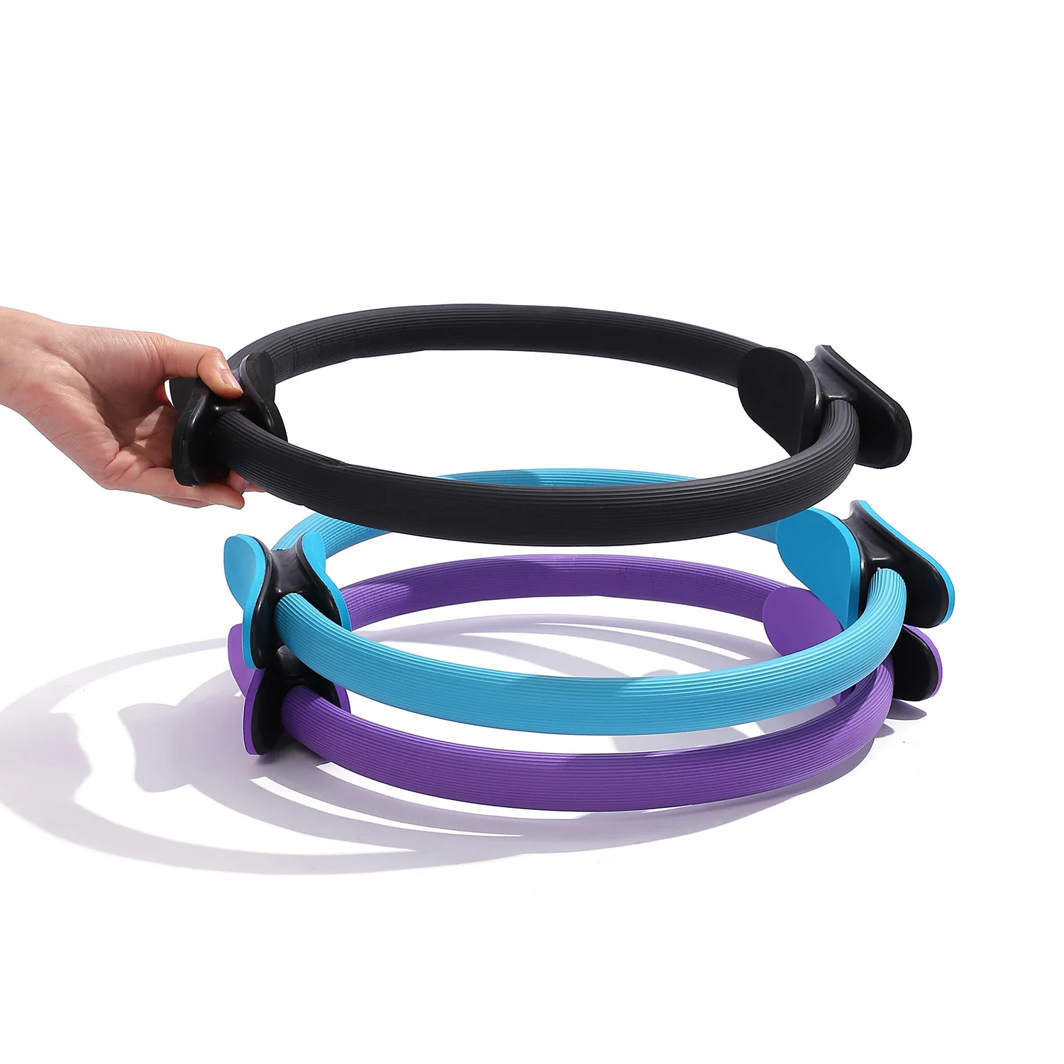 38cm Yoga Fitness Pilates Ring Women Girls Circle Magic Dual Exercise Home Gym Workout Sports Lose Weight Body Resistance 5color