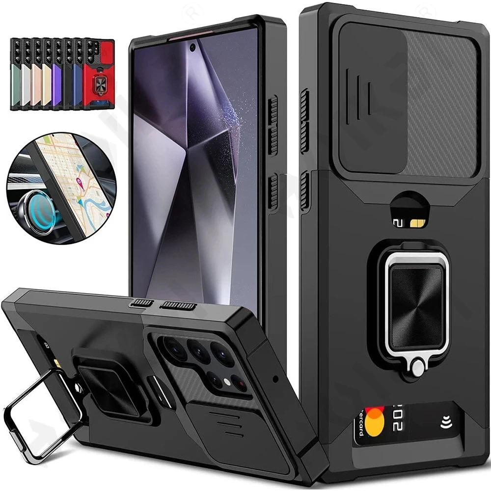 CaseForSamsungGalaxyS24UltraPlusSlideCameraCardHolder