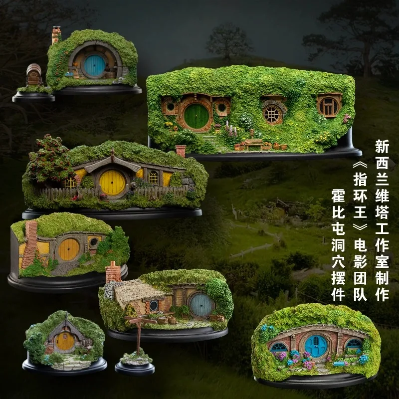 

Weta Original Genuine Anime Figure The Hobbit Cave Carving Little House Statue Handmade Decoration Collection Gift