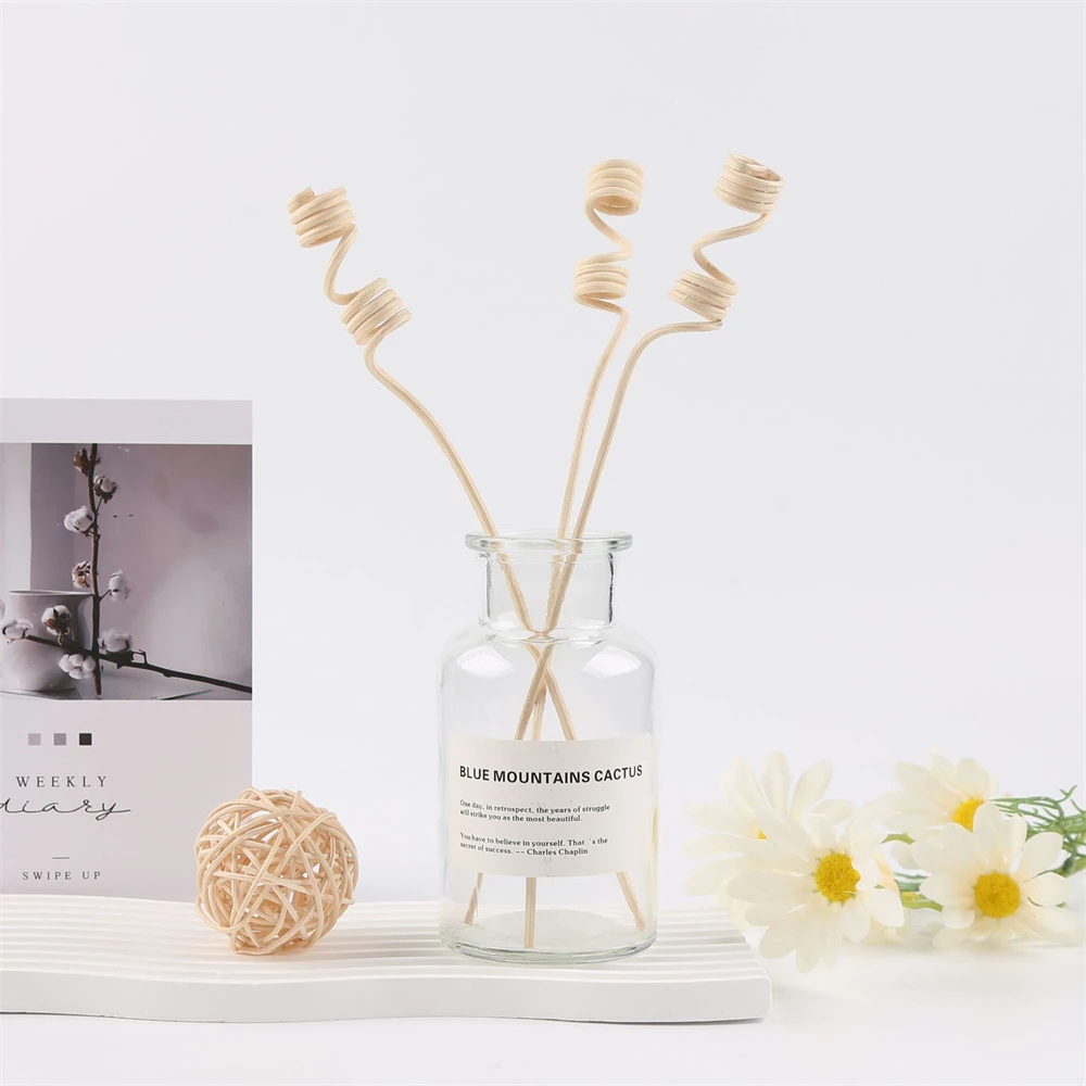 6PCS 아로마 테라피 등나무 불 없음 아로마 디퓨저 스틱 홈 거실 향기로운 향 용품 Fireless 아로마 스틱