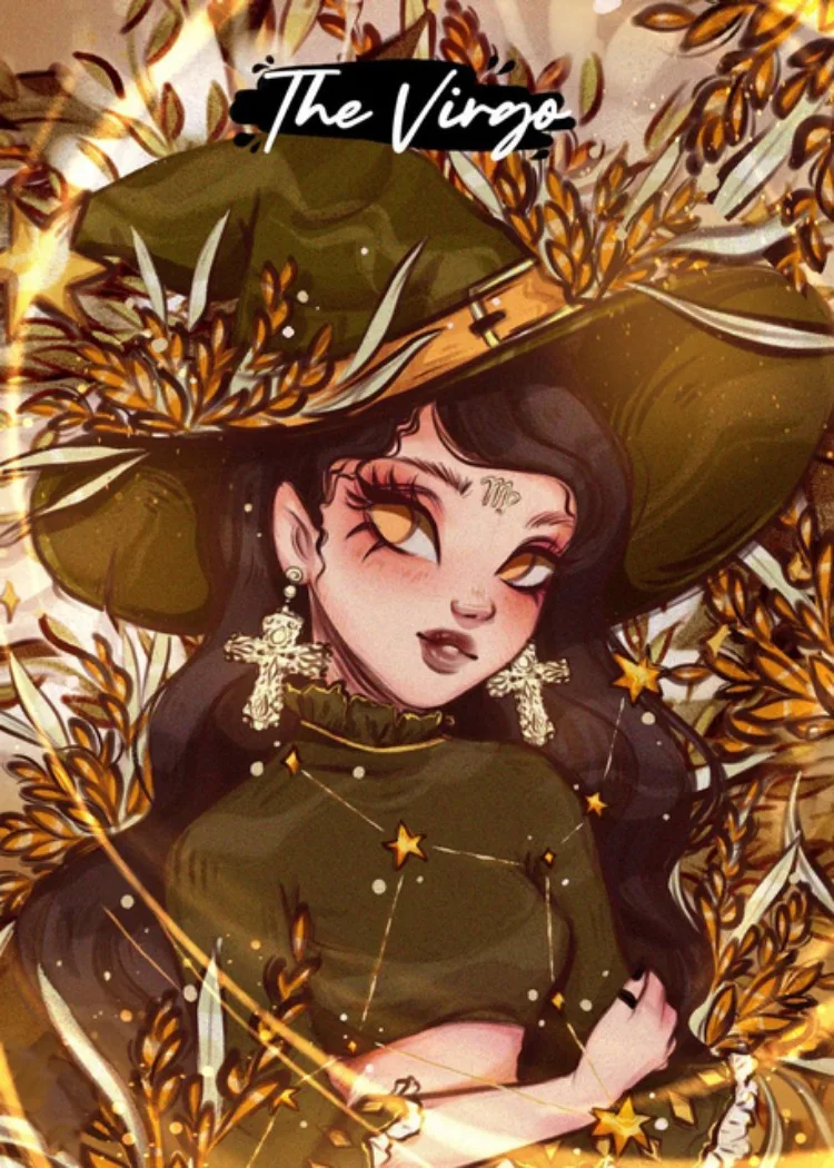 Ethereal Zodiac Witch 5D DIY Diamond Painting Embroidery Art Mosaic Decor Gift