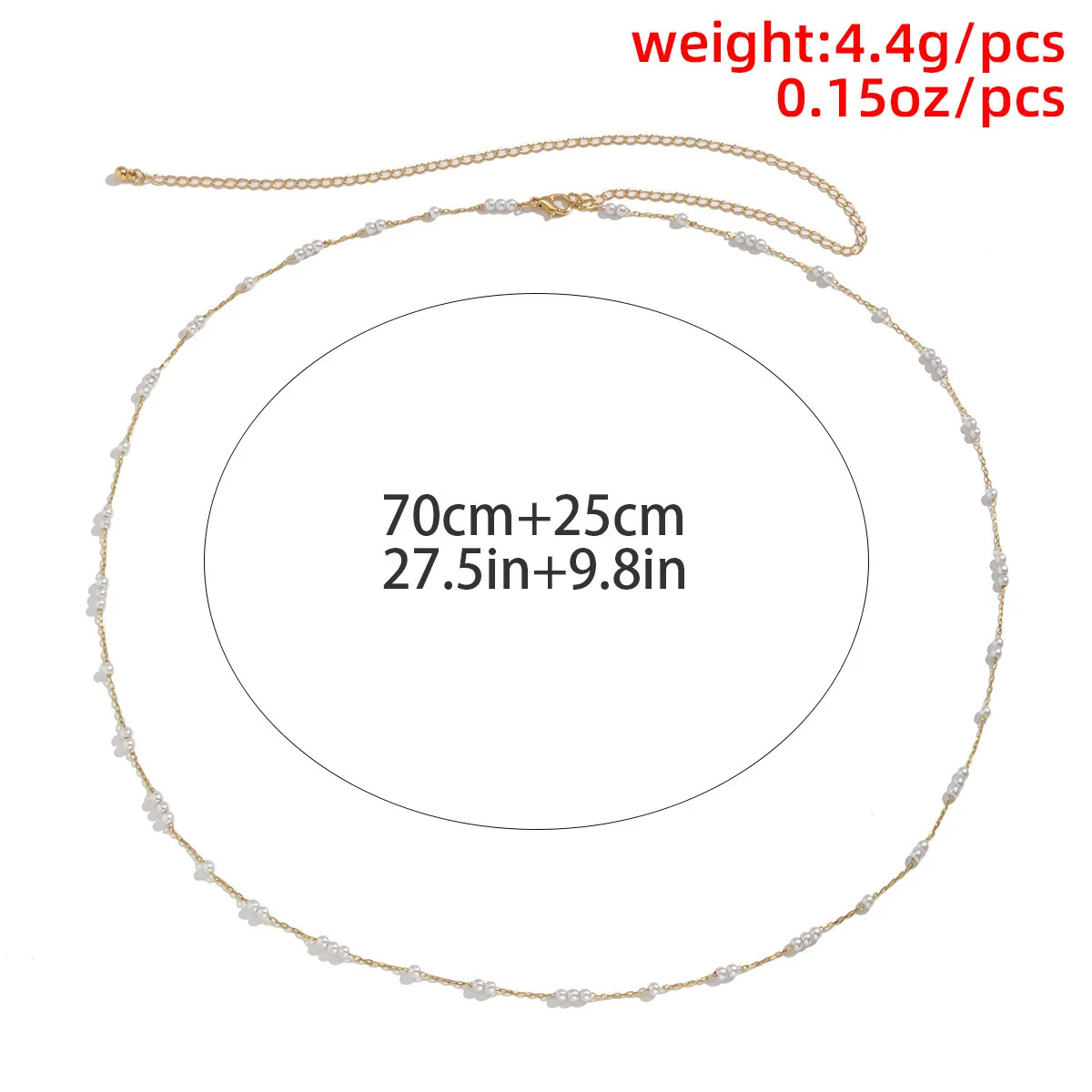 Minimalist Temperament, Pearl Waist Chain Sexy and Cool Style, Single-layer Metal Chain 2026 New Women's Summer Body Chain Se6cba3f34b614076861f2876cce420096