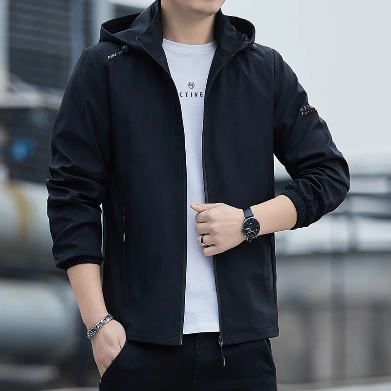 Men’s Winter Fall Thin Hoodies Outfits, Long Sleeve Color Block Zipper Hooded Sweatshirts New Fashion Jackets For Men sweatshirts color block zipper collar pullover sweatshirt in multicolor size l m