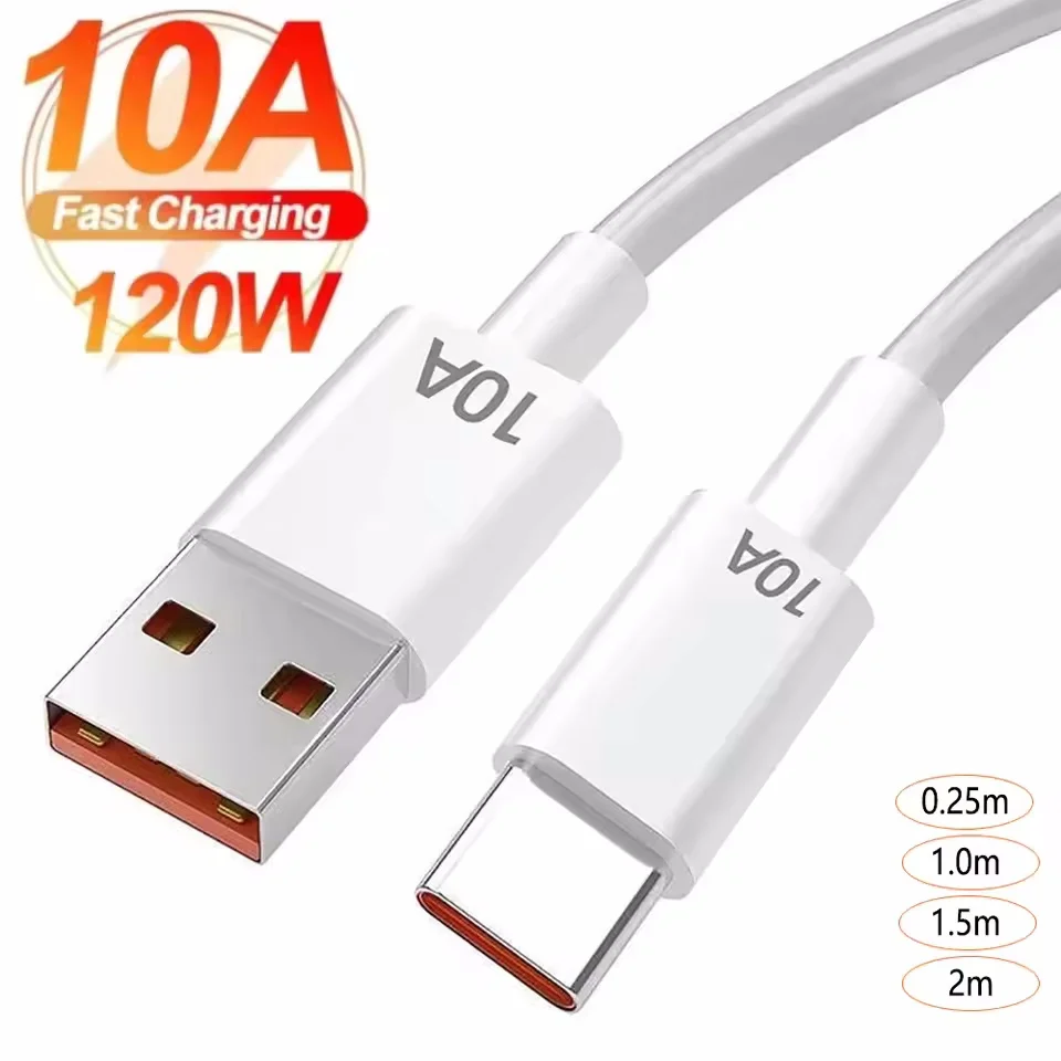 120W 10A USB to Type C 케이블 0.3/1M/1.5M/2M 초고속 충전 케이블 안드로이드 화웨이 P30 아너 데이터 케이블 샤오미 레드미용