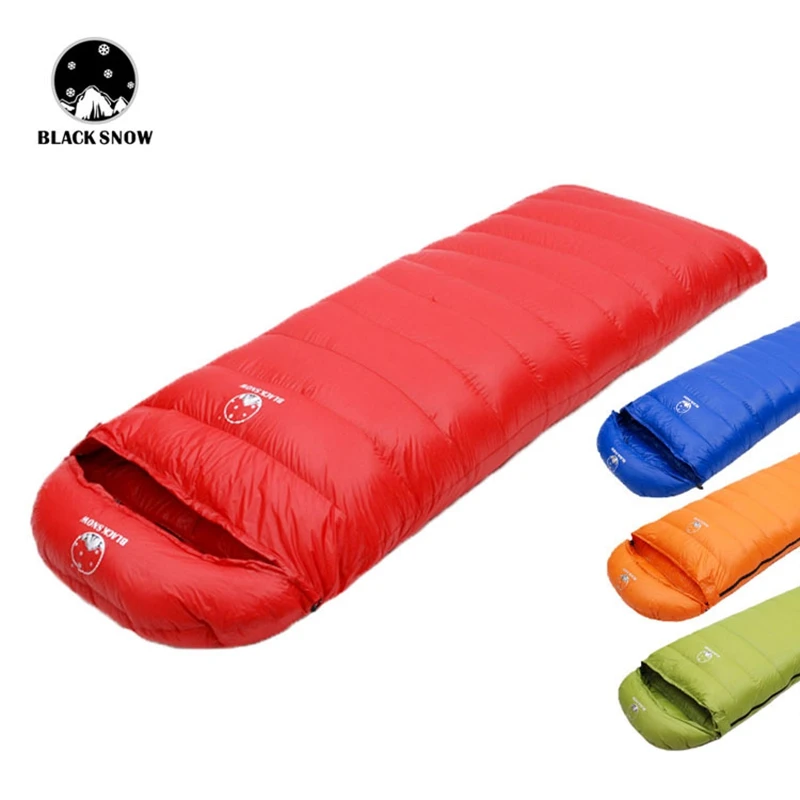 

Filling 2000g/3000g White Goose Down Adult Envelope Sleeping Bag Single Person, Ultralight Outdoor Camping Tourist Portable Warm