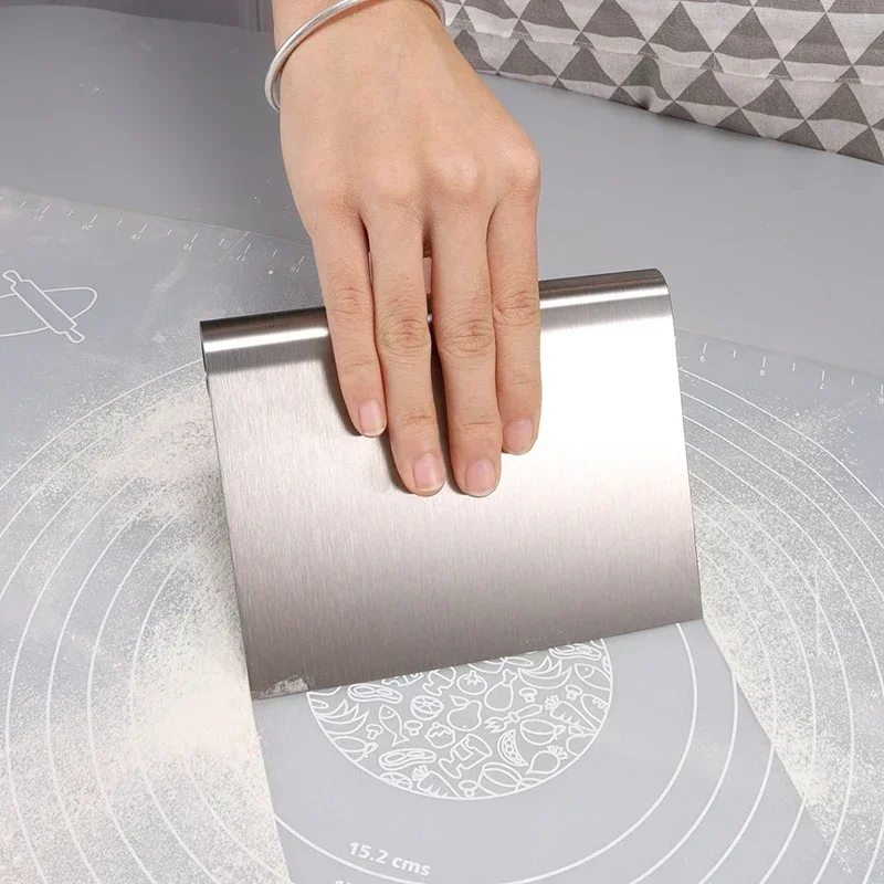 Stainless Steel Cake Scraper DIY Dough Pastry Buttercream Edge Smoother