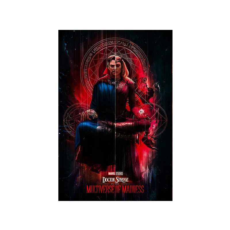 thumbnail image 1 of Póster de la película Doctor Strange en el multiverso de la locura de Disney Avengers, superhéroe, Bruja Escarlata, pintura en lienzo, arte de pared, decoración, 1 of 5