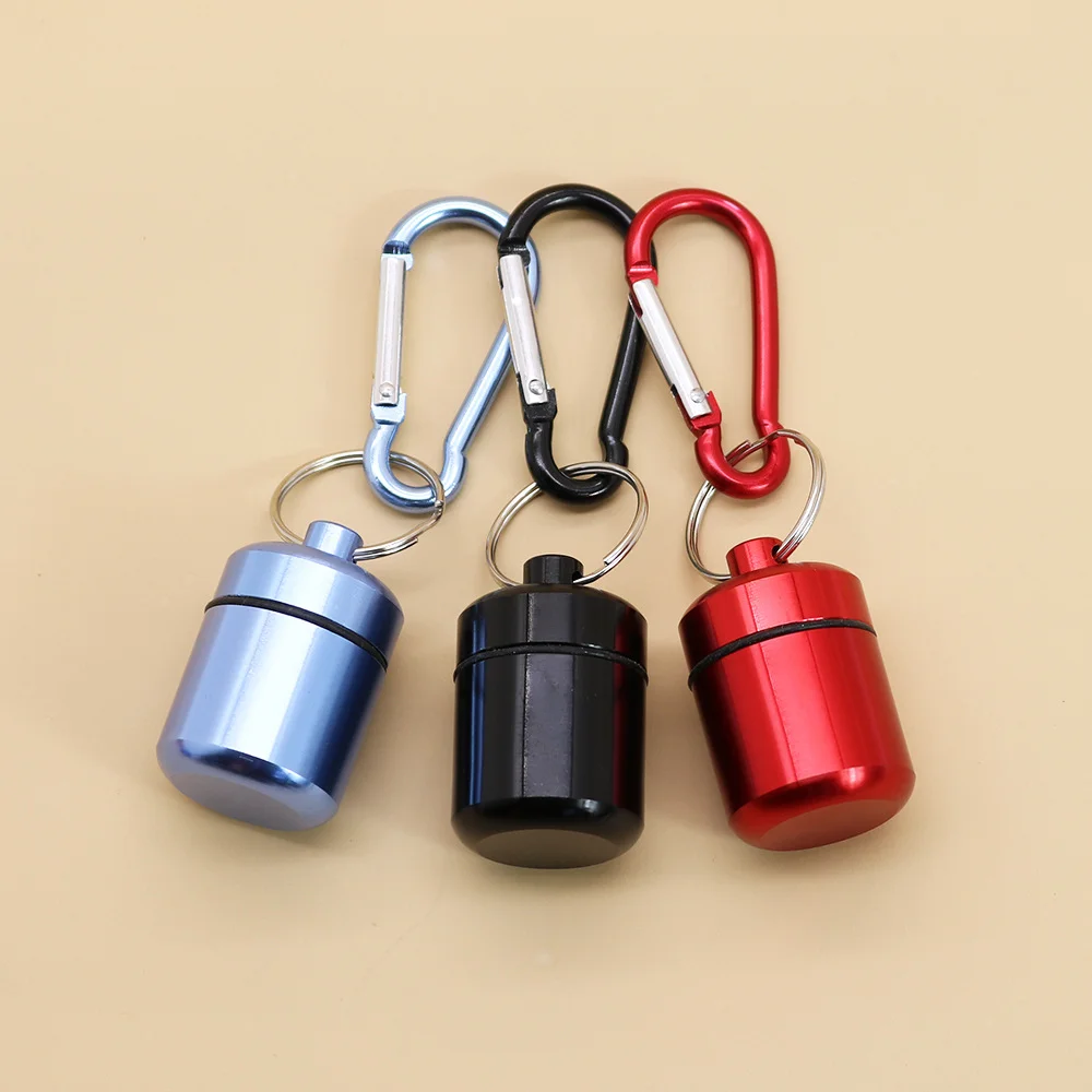 Premium Portable Aluminum Waterproof Keychain Case – Sleek Travel Container