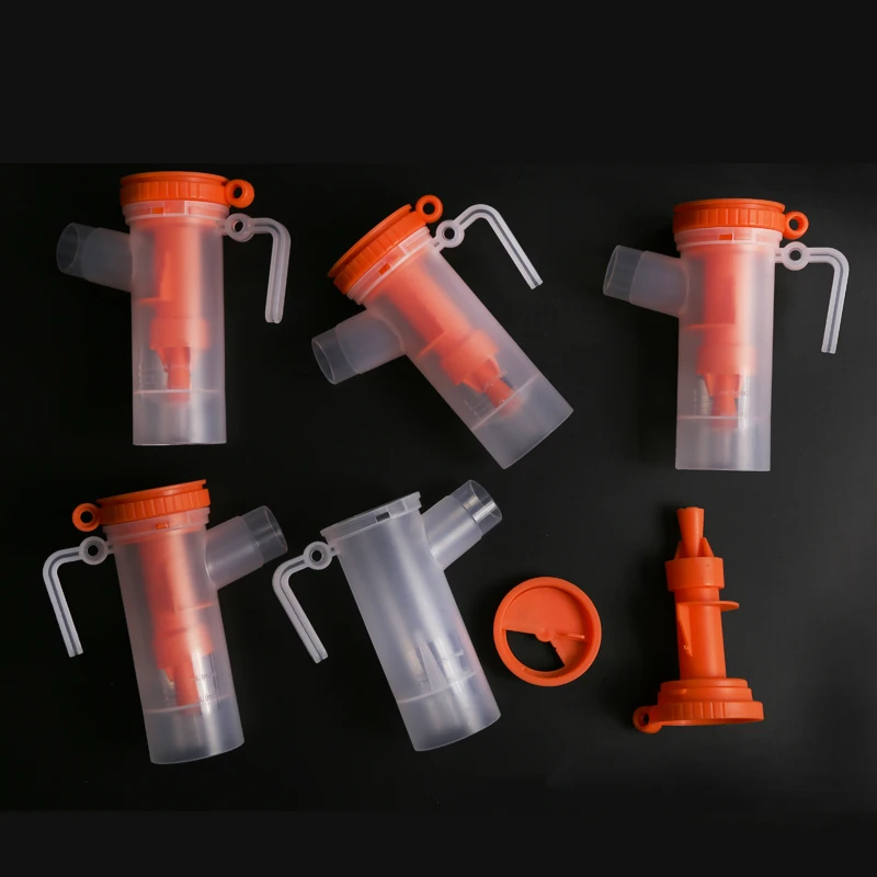 

5pcs 8ml Medicine Tank Atomizing Cup Food Grade Plastic Inhaler Cup Household Sprayer Cup Compressor Nebulizer