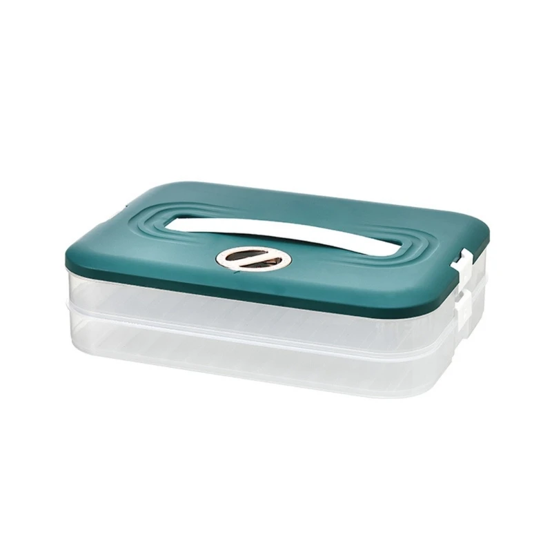 thumbnail image 1 of Caja de almacenamiento de albóndigas, con registrador de tiempo de múltiples capas, contenedores de almacenamiento apilables, 1 of 5