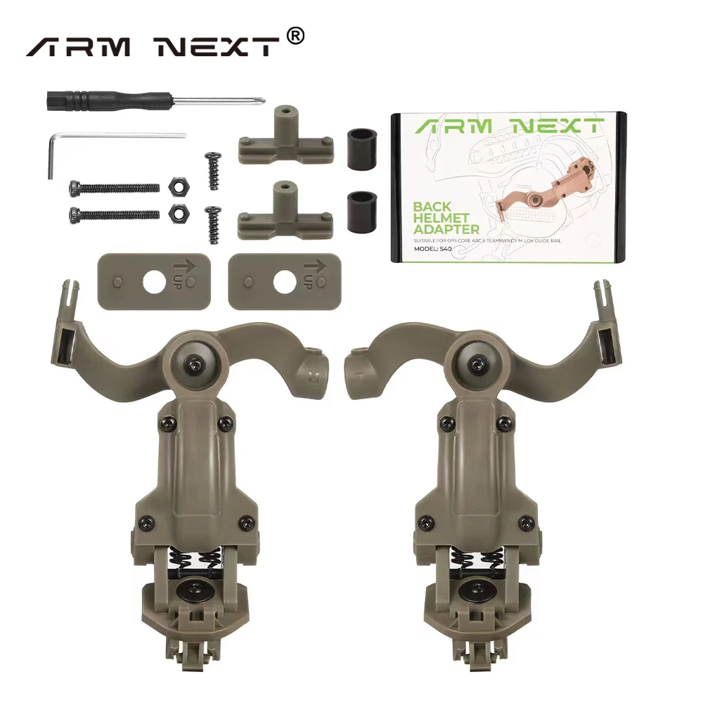 Tactical Headset Bracket 360&deg; Rotation Adapter Fit OPS Core ARC Team Wendy M-LOK Rail