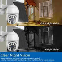 Встроенная батарея, солнечная 5-мегапиксельная уличная Wi-Fi PTZ-камера видеонаблюдения, аудио PIR-обнаружение движения, IP-камера Tuya Smartlife с питанием — изображение 4