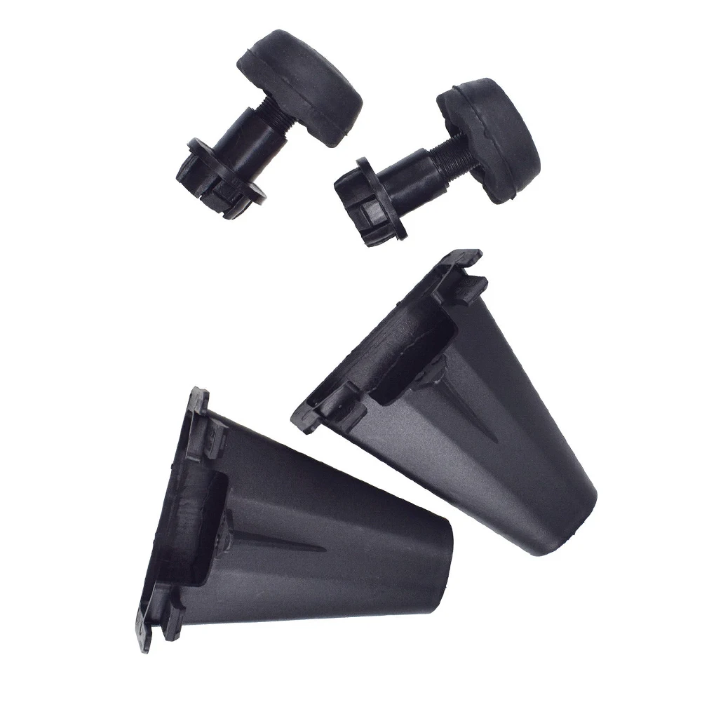 Hood Stop Hood Bumper Holder 4Pcs AM5Z-16758-A CV6Z16758A Cushion Hood Direct Replacement Hood Stop Clips None