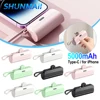 10W Mini 5000mAh Power Bank Built in Cable External Battery Pack Thin and Light Portable Charging For Type-C iPhone Cell Phone 1