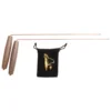 2pcs Pure Copper Metal Detector Rod Water Witching Portable Dragon Seeking Divination Tool With Wooden Handles Dowsing Rod 2