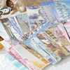 6style 100sheets/book Four Seasons Life Scenery Material Memo Book DIY Handmade Material Scrapbook Background Decorative Paper 6
