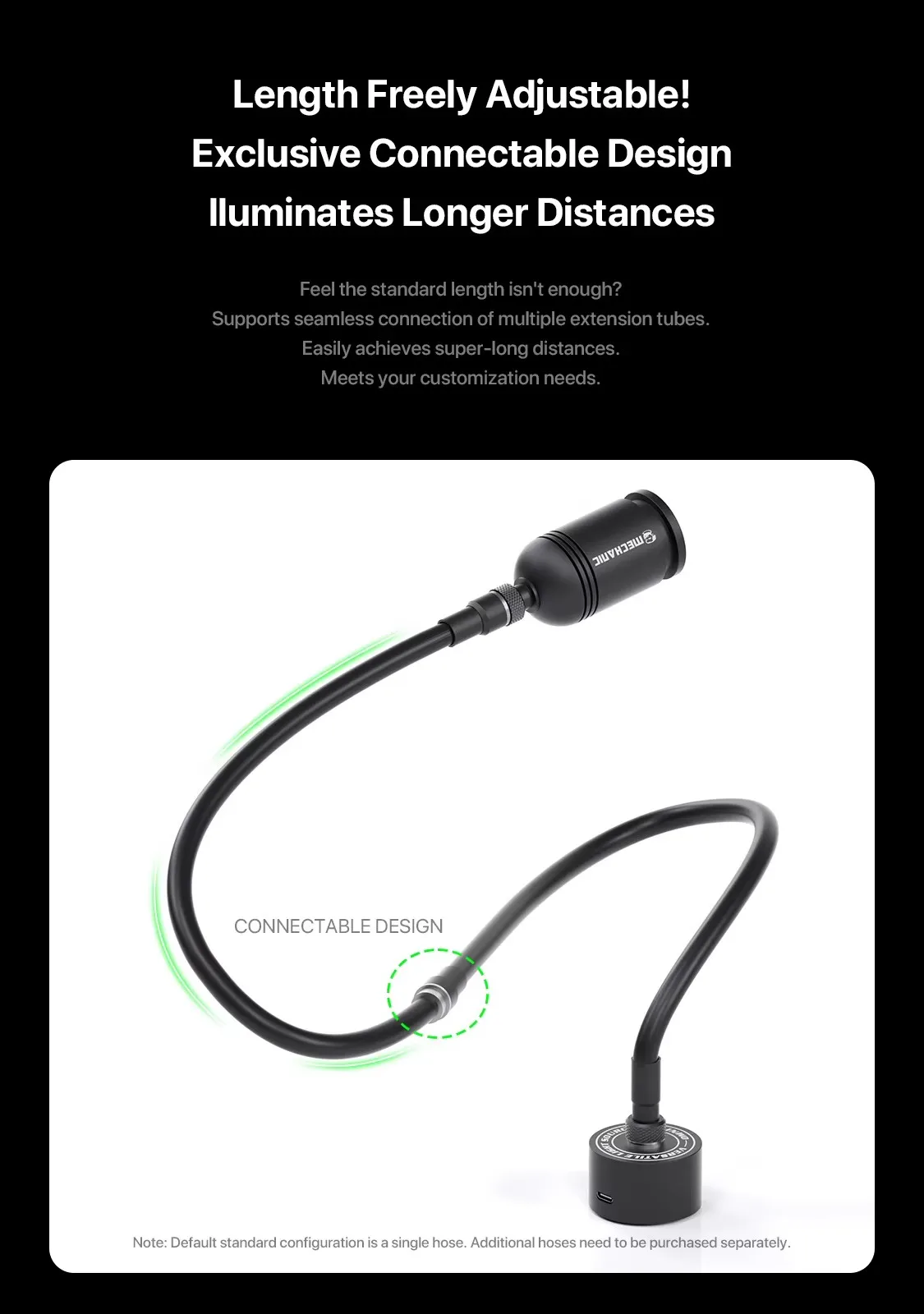 MECHANIC Omni-L 5W 고색재현율 현미경 조명 조절 가능 굽힘 가능 무단계 디밍 LED 램프 소스 모듈형