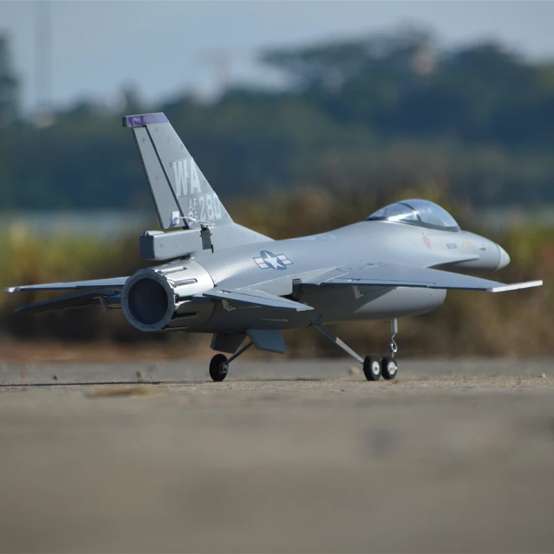 Model Airplane F16 70mm 12 Blades Fighting Falcon Gray RTF Version RC Model Planes 2