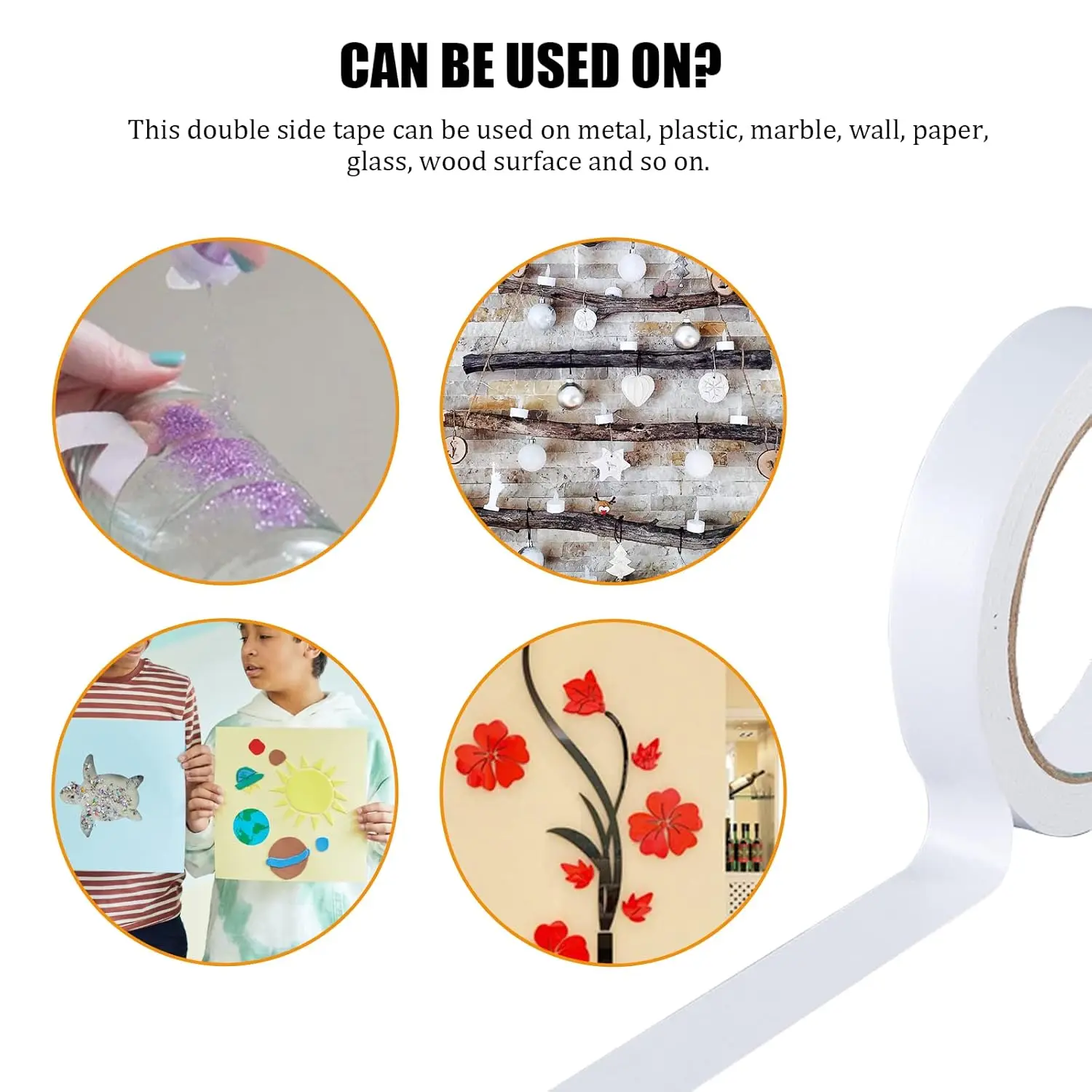 Versatile Double-Sided Tape for Creative Projects and Gift Wrapping