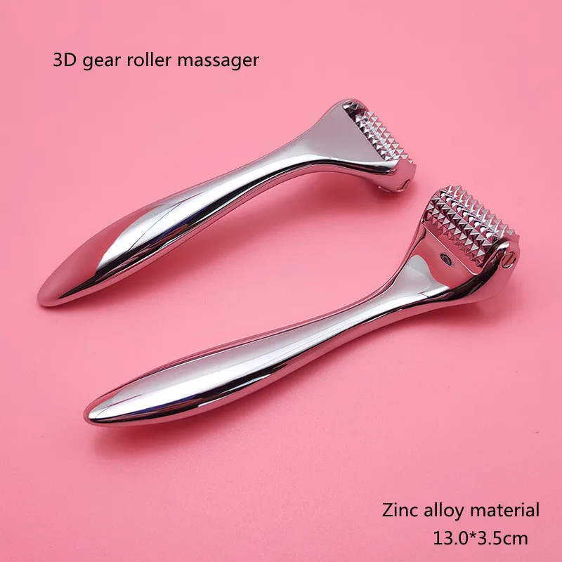 5/10pcs Face Roller Metal Massager 3D Gear Arm Face Body Beauty Facial Lifting Electric Gold Stick Cosmetic Tools
