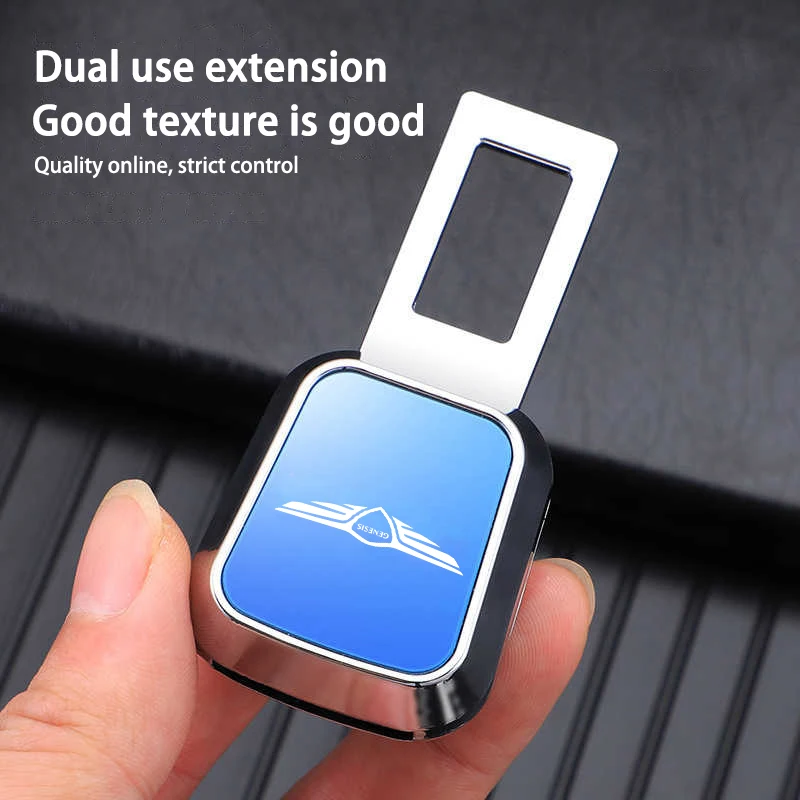 제네시스 G80 GV70 GV80 GV60 G70 에센티아 네올룬 G90 GV90 X용 자동차 안전벨트 연장 스트랩 안전 버클 클립