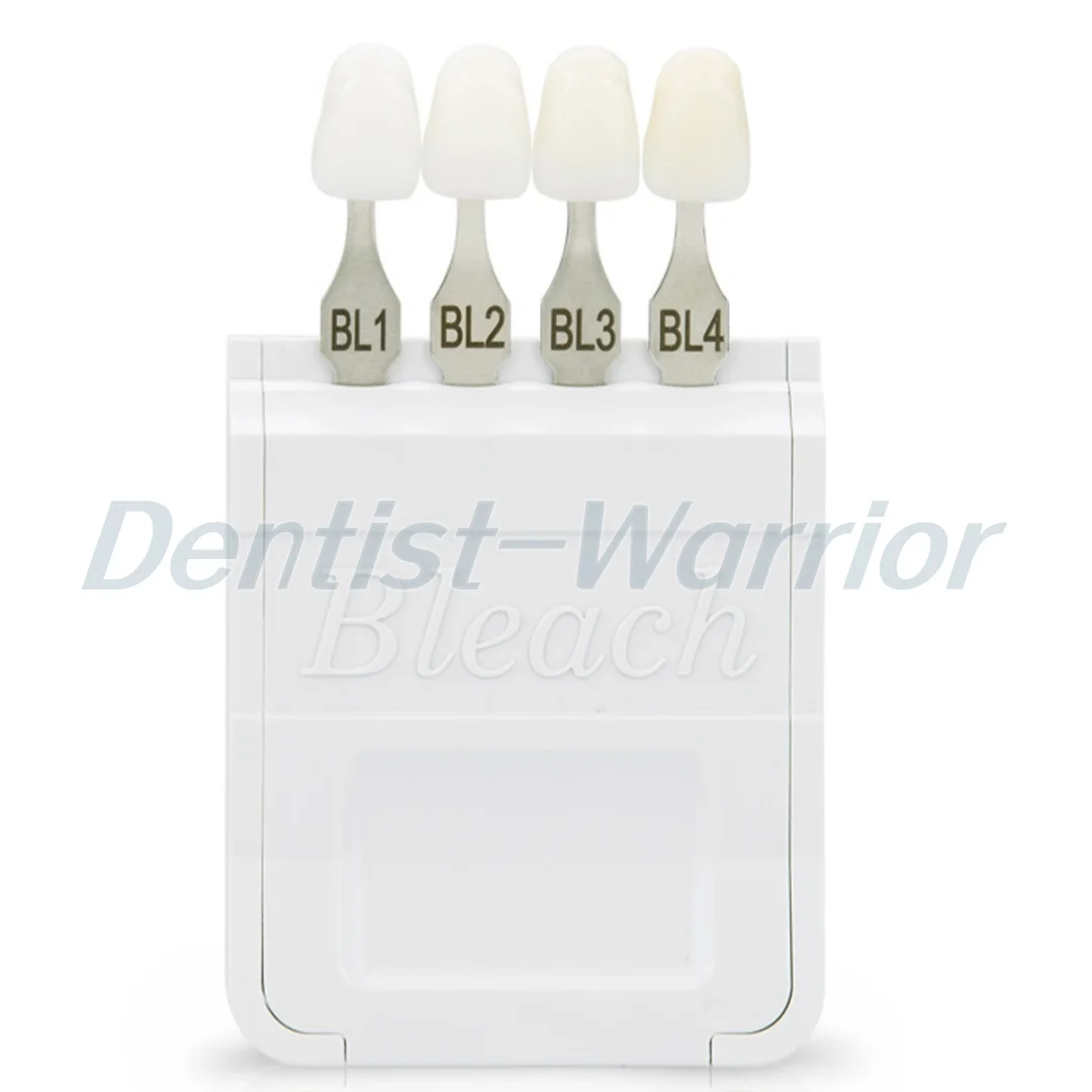 דנטלי 20 צבעים A-D מדריך להלבנת שיניים תרשים להלבנת שיניים 4/20 צבעים על בסיס Vita BL1/2/3/4