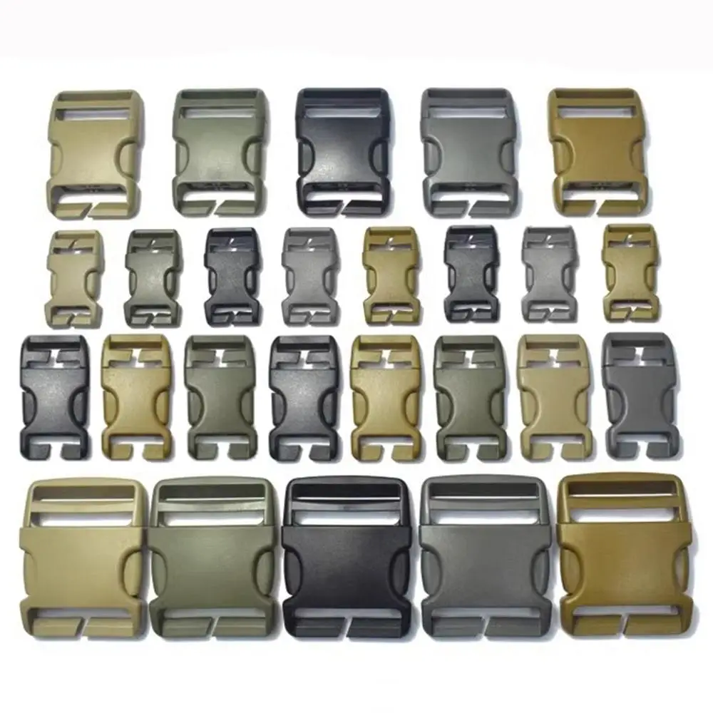 Plastic side release buckle bag buckle adjuster buckle belt buckle paracord bracelet bag accessories 20mm 25mm 38mm 50mm
