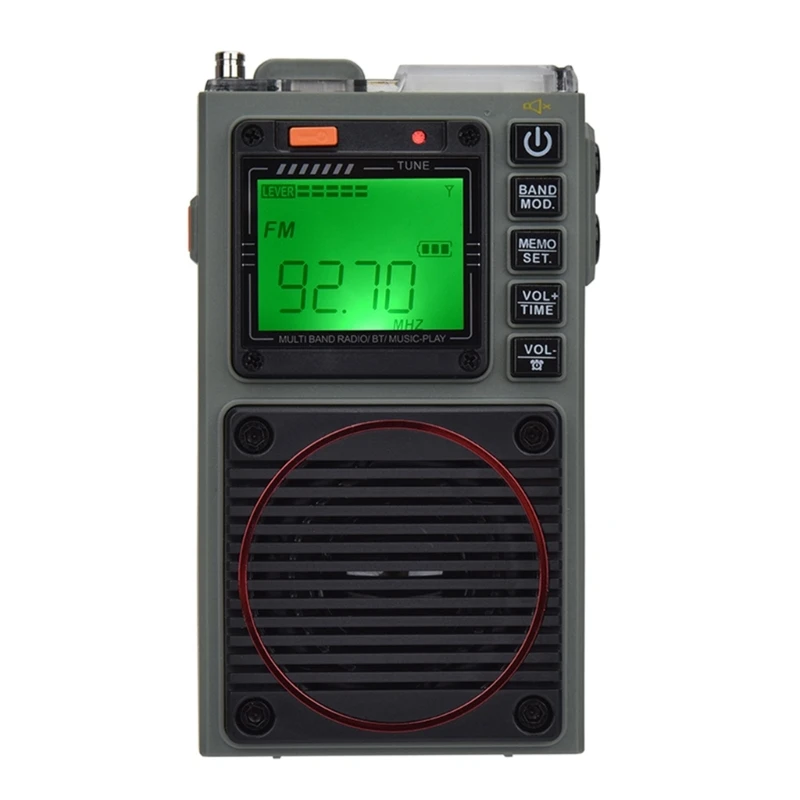 

M6CA APP Control Full Band Radio, AM/FM/SW/WB Receiver w/Bluetooth Radio Recording