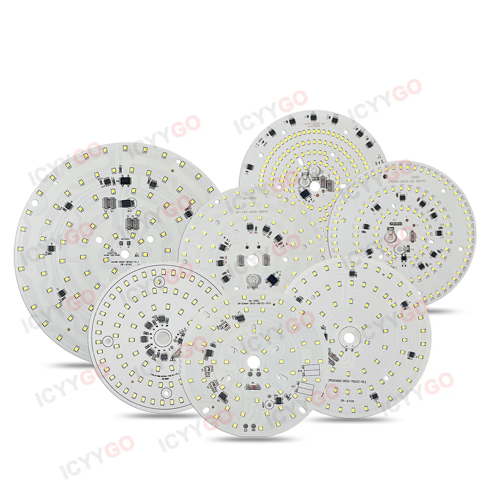 3W 5W 7W 9W 12W 15W 18W 24W 40W 50W 80W 100W 150W AC220V Smart IC Driver LED Light Board LED PCB Bulb Downlight High Bay Light led lamp bulb