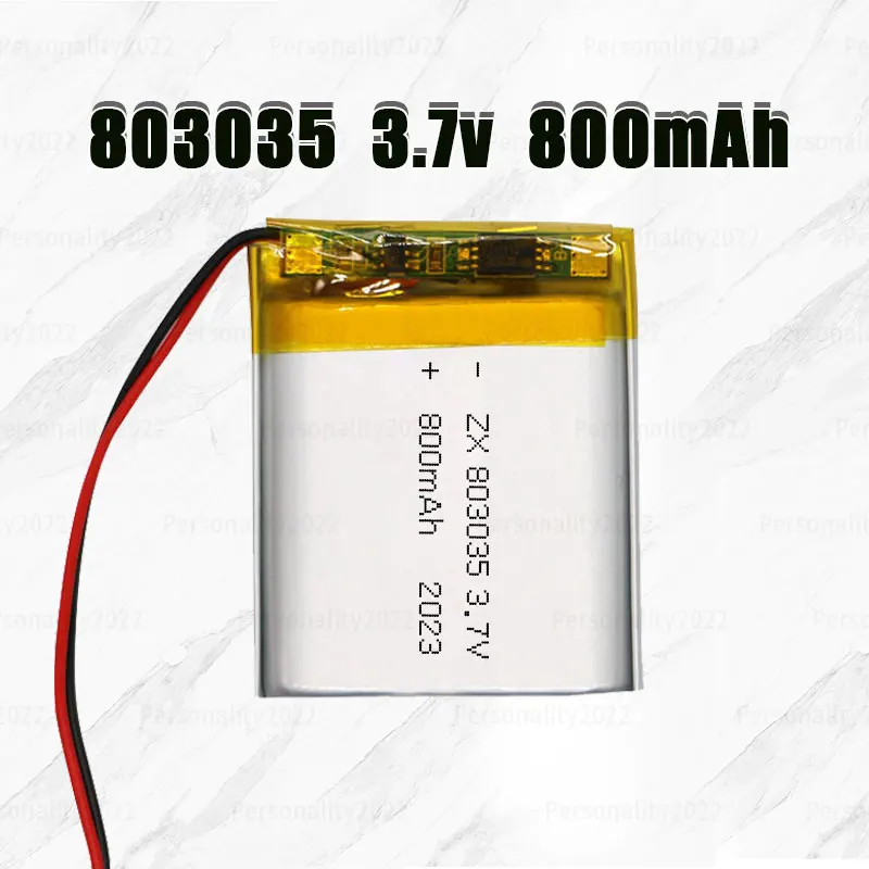 803035800mAhLithiumBattery37VPolymerBatteriesforSmartBracelet