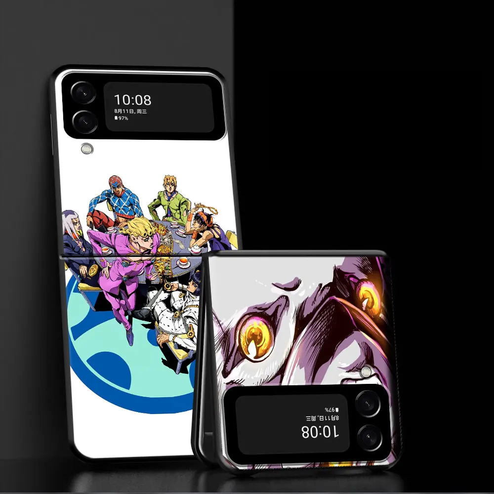 z flip3 case For Samsung ZFlip3 ZFlip Flip Z Flip3 5G Hard Phone Case PC JOJO 39 s Bizarre Adventure galaxy flip3 case