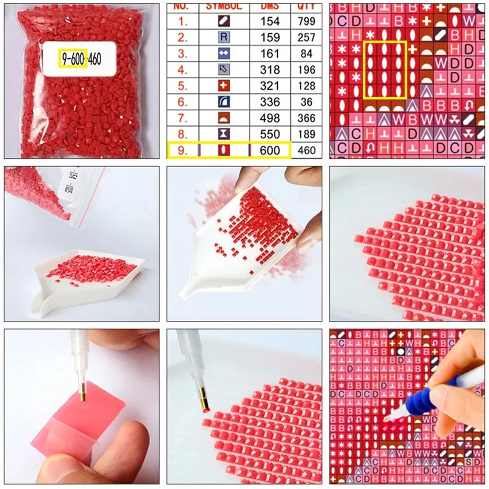 5D Diamond Painting Flower Full Diamond Tulip Rose DIY Diamond Mosaic Art Painting Cross Stitch Rhinestone Embroidery Home Decor