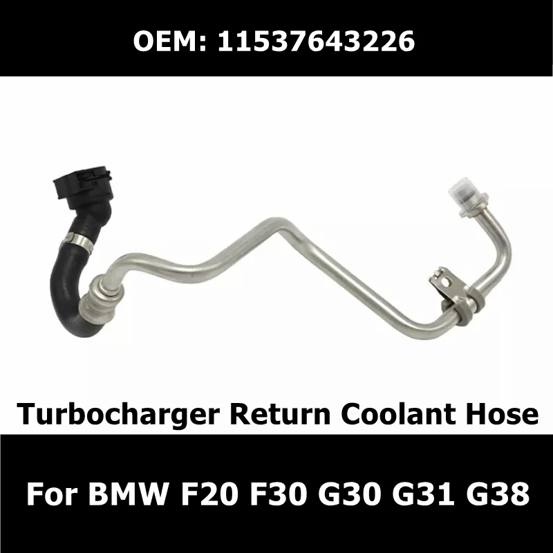 Silicone Hose Fuel Hose Windshield Washer Hose Brake Oil Hose Thermostat Hose Turbocharger Return Line Hose for BMW 1 2 3 4 5 7 Series F20 F30 G30 G31 G38 Coolant Water Pipe Car Accessories