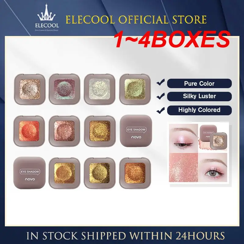 1 ~ 4 Scatole Purè Di Patate Ombretto Colori Vivaci Perlescente Formula Cremosa Ombretto Perlescente Texture Ombretto