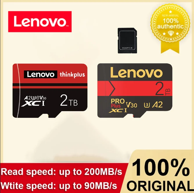 Lenovo 2Tb 1Tb Micro Tf/Sd Memory Card Mini Sd Card 256Gb 512Gb 128Gb Tf Memory Flash Card Per Telefoni/Computer/Fotocamera/Droni/Ps4
