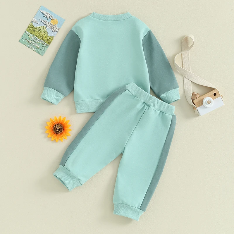 

Toddler Newborn Baby Boy Fall Winter Outfit Clothes Hoodie Set Sweatsuit Tracksuit Sweatshirt Trouser Set