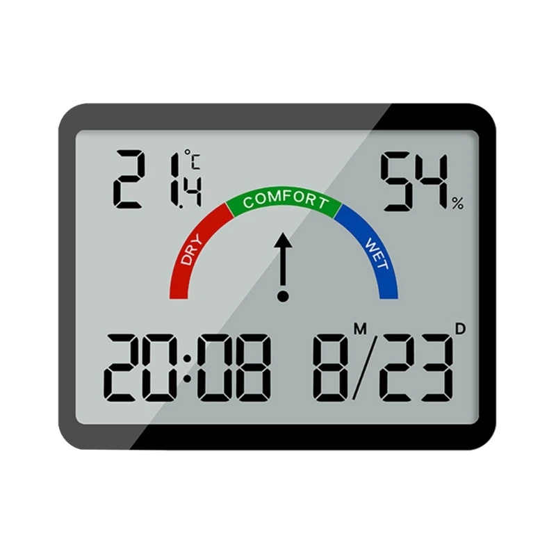 Wall Clock Digital Wall Clock Digital Display Clock Stylish Digital Wall Clock Date, Temperature Digital Display Suction