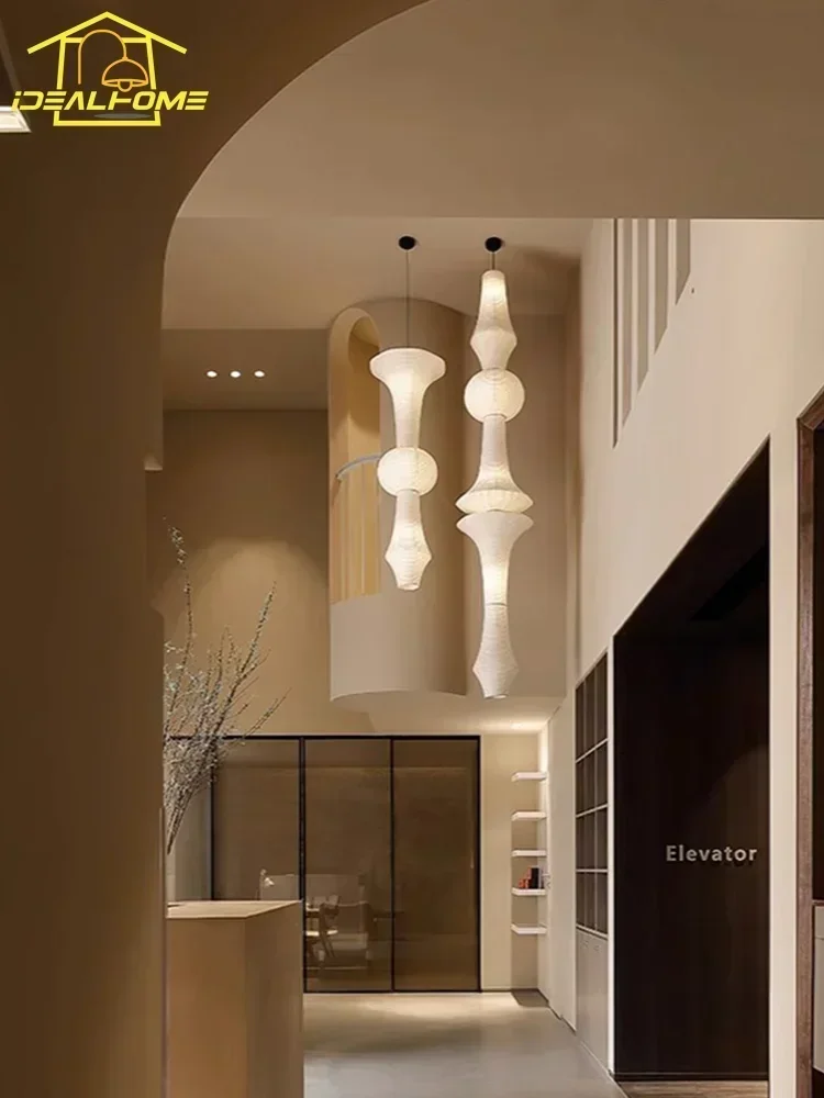 Japanese Design Akari Noguchi Yong Pendant Lights LED E27 Wabi-sabi Modern Hanging Lamp for Living Room Sofas Home Decor Bedroom