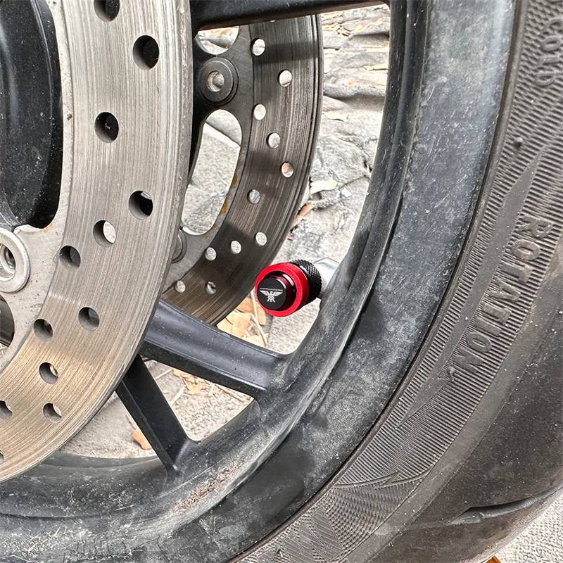 Premium CNC Motorcycle Tire Valve Caps Cover - Universal Fit