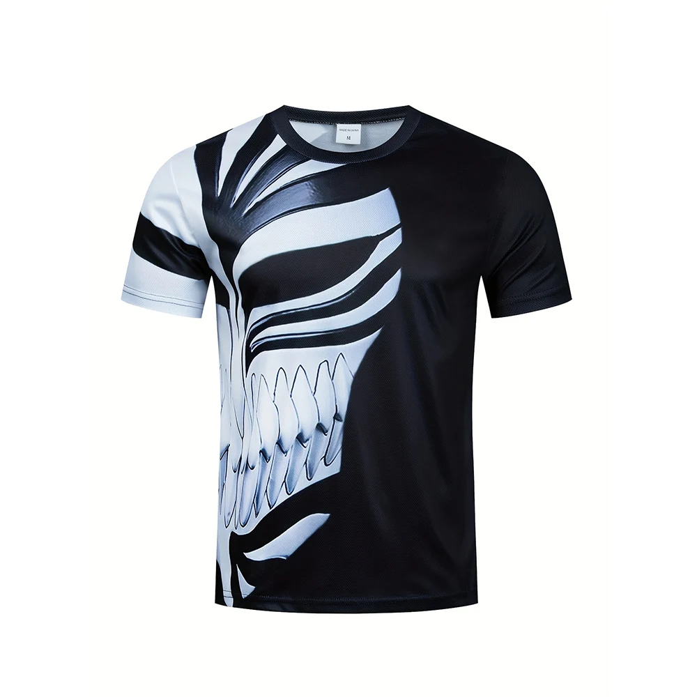 

Men's T-shirt Creative Letter Pattern T-shirt Short Sleeve Athletic Moisture Wicking Undershirt Gear T-shirts For Sports Workout