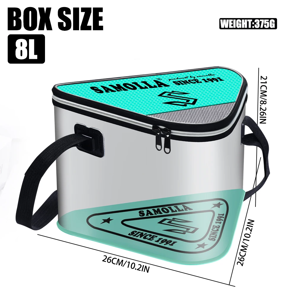 Transparente Angele imer tragbare faltbare Aufbewahrung sbox Eva Live Fish Bag faltbare Angel kübel Tackle faltbar – Detail 6