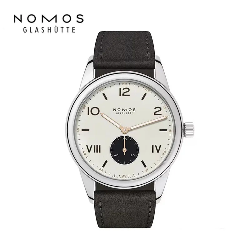 Для NOMOS 2024 Мужские автоматические механические часы нишевые простые и Тонкие Механические мужские маленькие часы с тремя контактами под заказ одинаковые часы 1:1