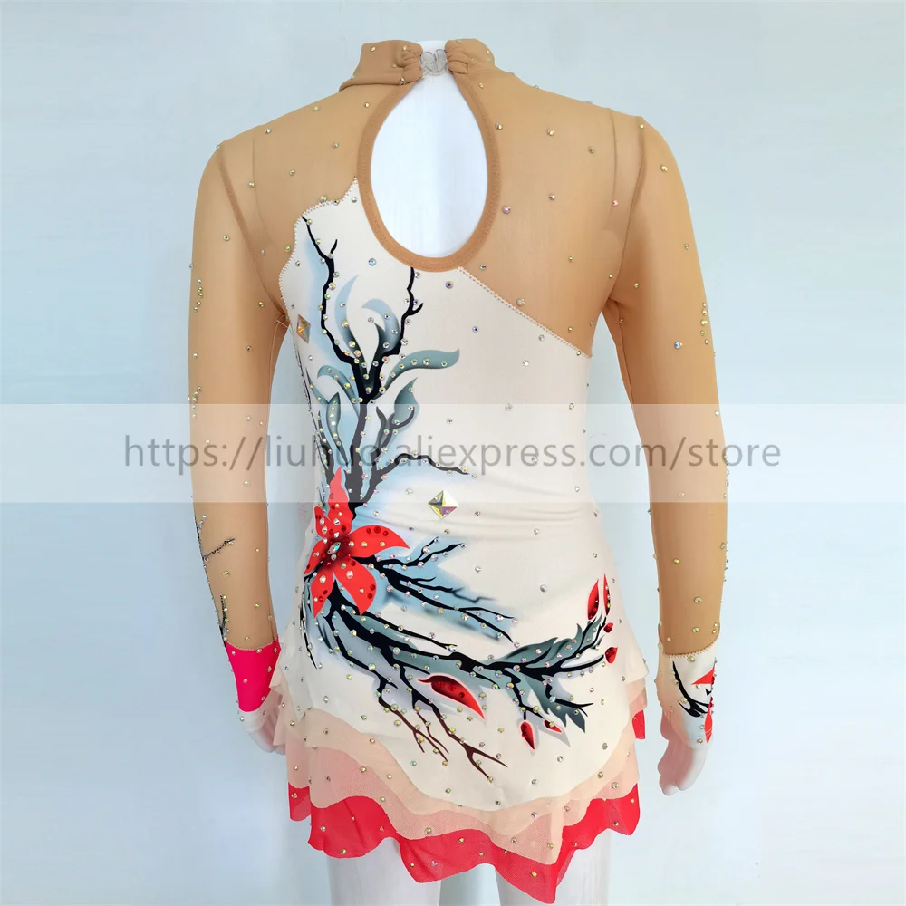 Robe De Patinage Artistique Femme LIUHUO Custom Figure Skating Dress Girls Children Club Velvet Dress