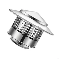 ฝาครอบปล่องควันสแตนเลส สำหรับติดผนังภายนอก ช่องระบายอากาศบนหลังคา ท่อระบายอากาศ ฝาครอบท่อระบายอากาศสำหรับท่อระบายอากาศ ปล่องควัน และฝาครอบท่อระบายอากาศ 6