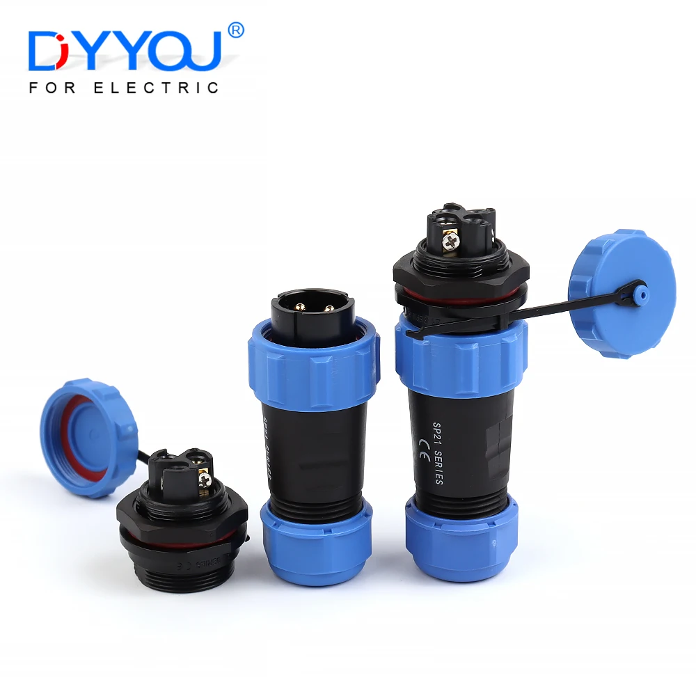 LP/SP21 IP68 Zurück Mutter Schraube crimp Panel Mount Stecker Im Freien Wasserdichte 2/3/4/5/6/7 Pin Schweißen Kostenloser Stecker Buchse
