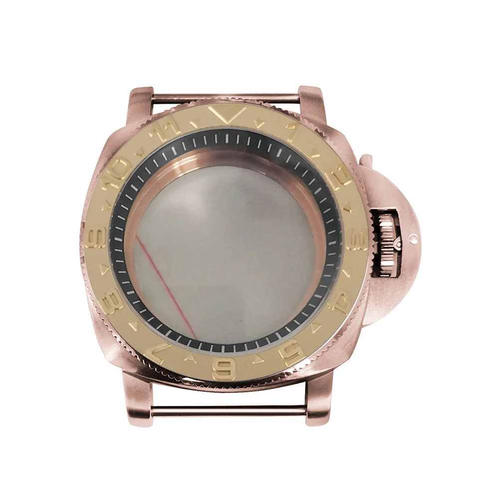 

S-Watch accessories 42mm fine steel rose golden case, sapphire glass, suitable for nh35 / 36 movement